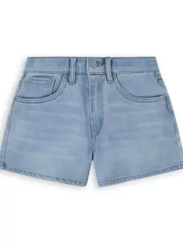 Image of Teenager Mini Mom Shorts - Blue