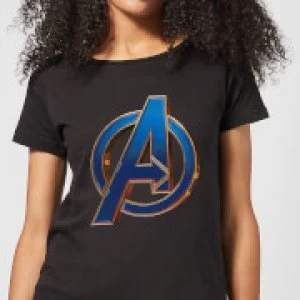 Image of Avengers Endgame Heroic Logo Womens T-Shirt - Black - 3XL
