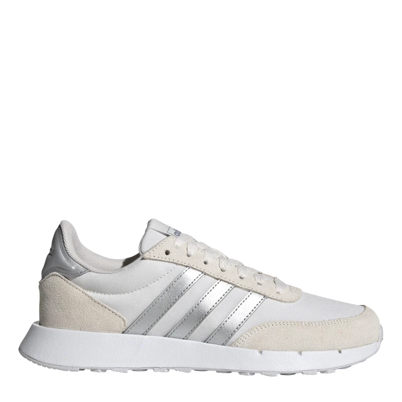 Image of adidas Run 60s 2.0 Shoes Womens Chalk White/Sil female 3.5 (36)
