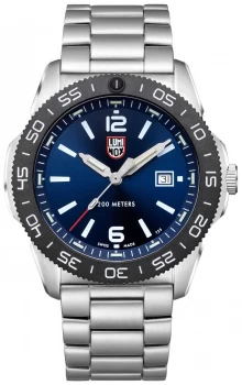 Image of Luminox Mens Pacific Diver Blue Dial Stainless Steel Watch