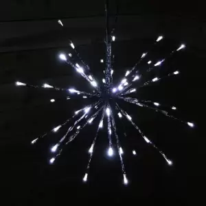 Image of Lumineo 45cm LED Polestar Lights - 72 Cool White Lights - 17% Flashing Lights