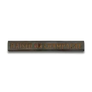 Image of Champagne Grey Wash Wooden Message Plaque