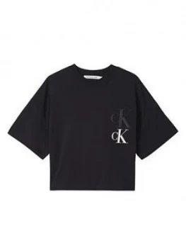 Image of Calvin Klein Jeans Plus Size Ck Eco Oversized T-Shirt - Black