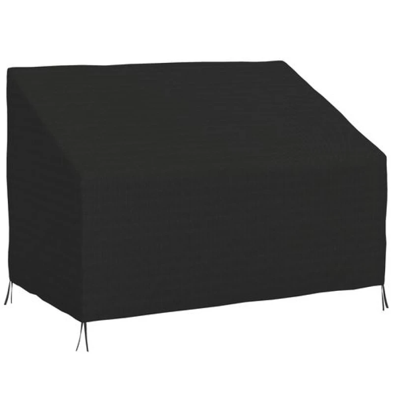 Image of Outsunny 2 Seater Rain Cover Garden Sofa Chair Protector 140x84x56/94 cm, Black 84B-055V01BK