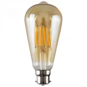 Image of MiniSun 4W BC/B22 Filament Pear Shaped Bulb In Warm White