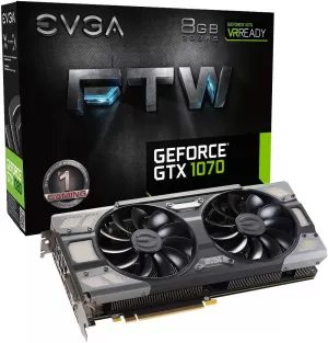 Image of EVGA FTW GeForce GTX1070 8GB GDDR5 Graphics Card
