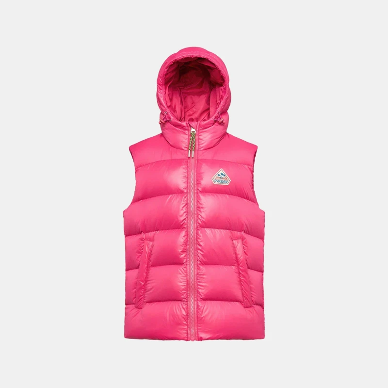 Image of Pyrenex Unisex Kids Hooded Padded Sleeveless Gilet Cyclamen 5191 unisex 12Y