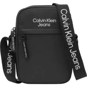 Image of Calvin Klein Logo Tape Crossbody - Black