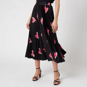 Image of BOSS Womens Valeforo1 Midi Skirt - Open Miscellaneous - UK 10