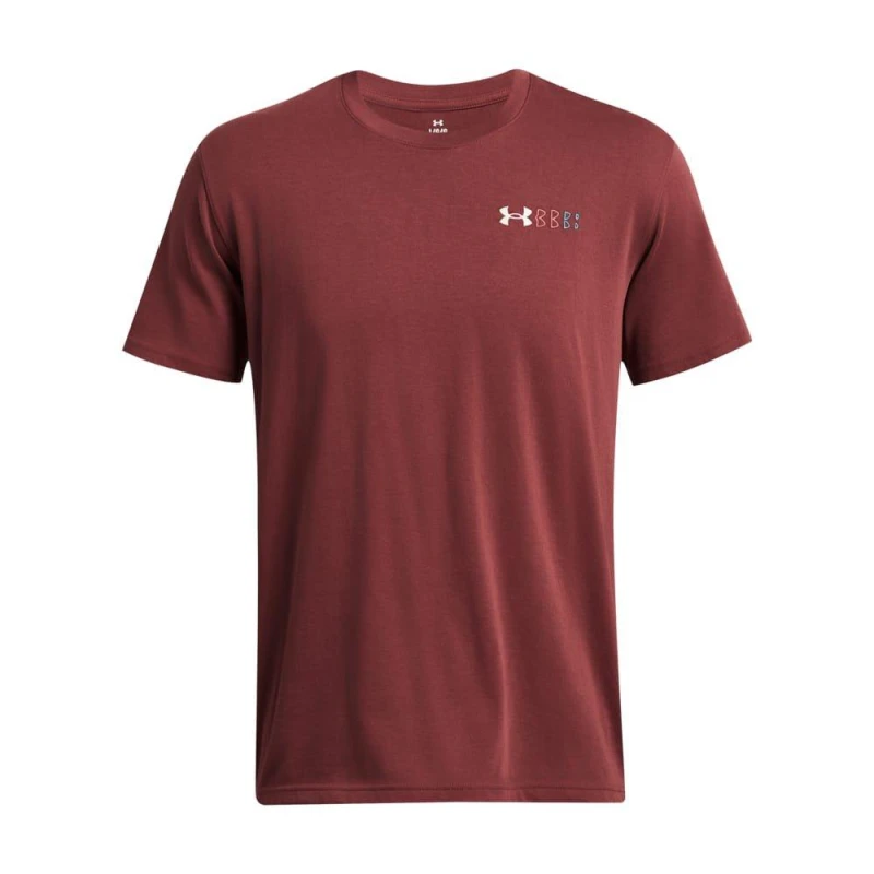 Image of Under Armour Hw Lc Logo Repeat T-Shirt - Red Red XS