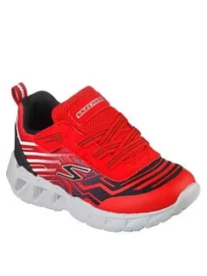 Image of Skechers MAGNA-LIGHTS LIGHT UP BOYS TODDLER TRAINERS, Red, Size 8 Younger