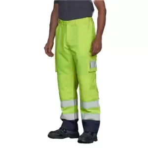 Image of PRO RTX High Visibility Mens Cargo Trousers (M L) (Yellow)