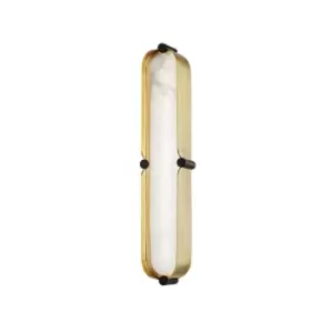 Image of Tribeca Small LED Bath Bracket Brass, Black, Alabaster
