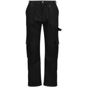 Image of Mens Pro Utility Work Trousers (30R) (Black) - Regatta