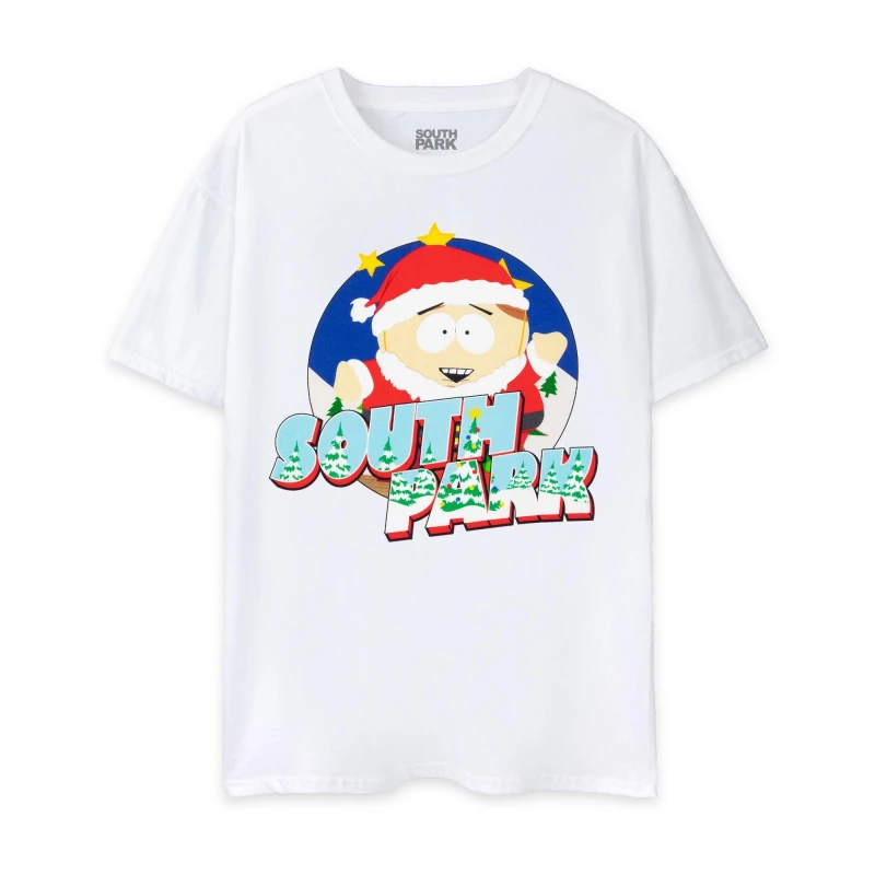 Image of South Park South Park Men Short Sleeved T-Shirt in White Size: X-Large White XL Male 5063203024131