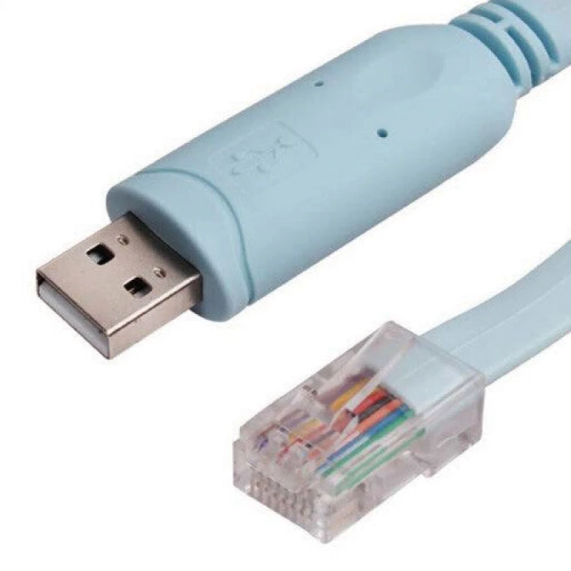 Image of Cablenet Cablenet 1.8m Blue Console Cable USB Type A Male - RJ45 Male 34-5025