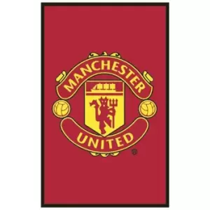 Image of Manchester United FC Rug (One Size) (Red)