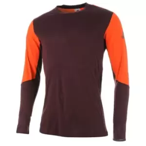 Image of adidas Climaheat Long Sleeve T Shirt Mens - Red