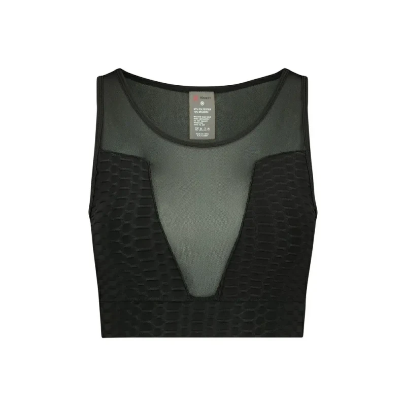 Image of Steve Madden Mesh tank top For Her Steve Madden Maximize Noir Female S