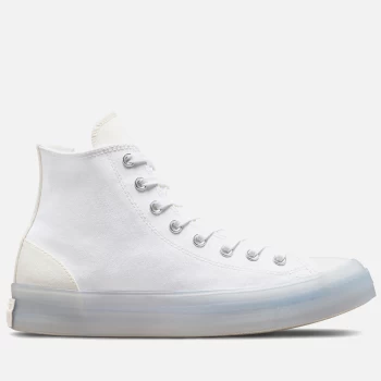 Image of Converse Mens Chuck Taylor All Star Cx Mono Canvas Hi-Top Trainers - White/Egret/White - UK 8