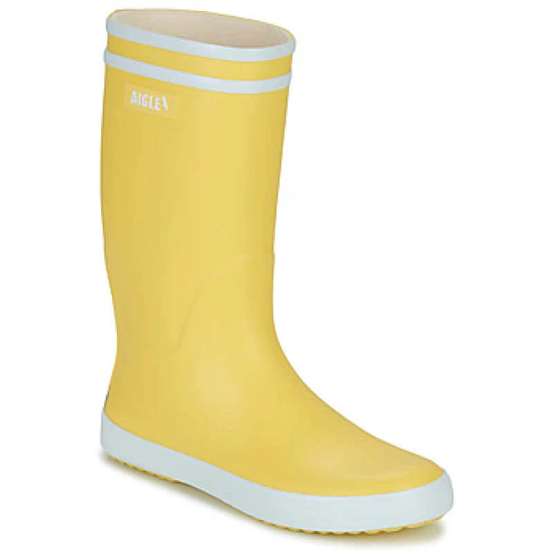 Image of Aigle LOLLY POP 2 boys's Children's Wellington Boots in Yellow