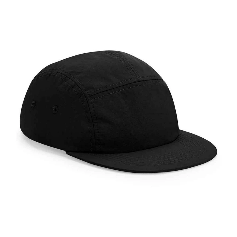 Image of Beechfield Beechfield Men 5 Panel Camper Cap in Black One Size Male 5063300480021