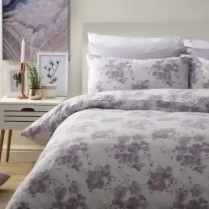 Image of Belledorm Dahlia Duvet Cover Set (Superking) (Pink)