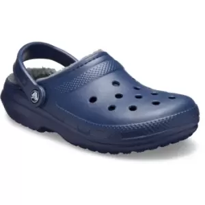 Image of Crocs Mens Classic Lined Slip On Lightweight Clog Slippers UK Size 6 (EU 39-40)