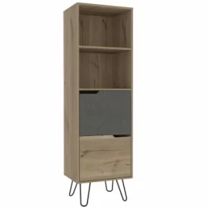 Image of Manhattan tall bookcase, with 2 doors