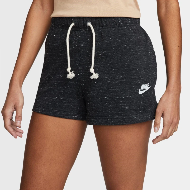 Image of Nike Sportswear Gym Vintage Womens Shorts - Black 8