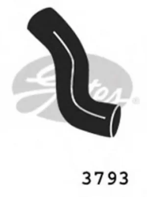 Image of Curved Radiator Hose 170mm X 34 Gates 3793