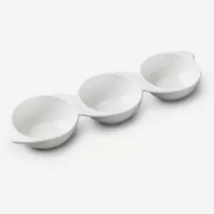 Image of Porcelain 3 Part Serving Dish