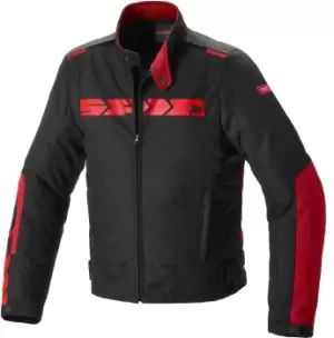 Image of Spidi Solar H2Out Motorcycle Textile Jacket, black-red, Size S, black-red, Size S