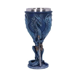 Image of Sea Blade (Ruth Thompson) Blue Water Dragon Goblet