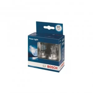 Image of Bosch Headlamp Halogen - H7 12V 55W PX26d - Pure Light [1987301406]