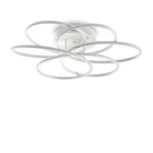 Image of Karol Integrated LED Indoor Flush Ceiling Lamp White 4000K