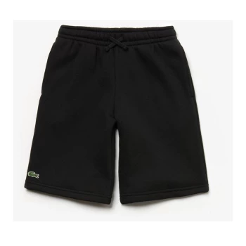 Image of Lacoste Basic Fleece Shorts - Black