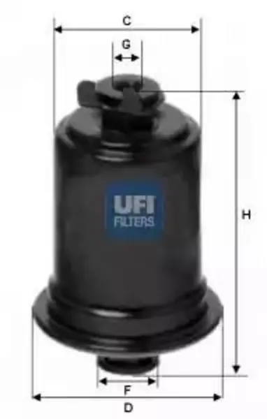 Image of UFI 31.523.00 Fuel Filter Petrol