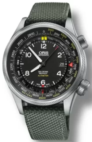 Image of Oris Watch Big Crown ProPilot Altimeter Meters Textile Olive