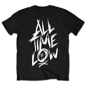 Image of All Time Low - Scratch Unisex Medium T-Shirt - Black