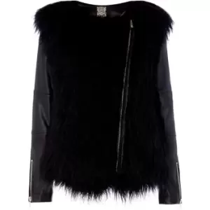 Image of Biba Faux Mongoloan and P Ivory 8 - Black