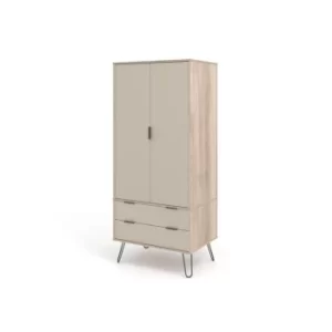 Image of Augusta Driftwood 2 door, 2 drawer wardrobe