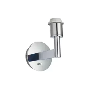 Image of Endon Collection Lighting - Endon Lighting Owen - Wall Lamp Chrome Effect Plate 1 Light Dimmable IP20 - E27