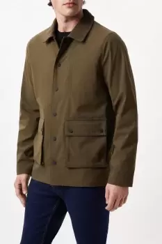 Image of Coated Cord Collar Jacket