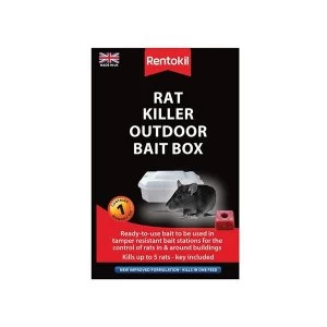 Image of Rentokil Rat Killer Outdoor Bait Box