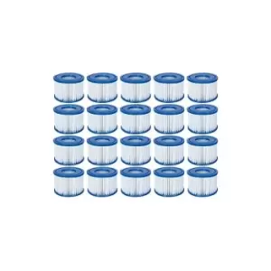 Image of 20 Pack Bestway 58323 Lay-Z-Spa Filter Cartridge, Size VI 10.6cm x 8cm