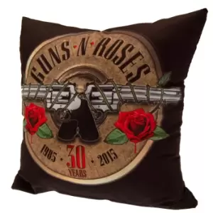 Image of Guns N Roses Filled Cushion (One Size) (Black/Brown/Red)