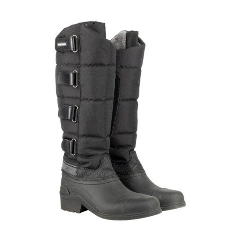 Image of Hy Womens Litton Winter Boots in Black Size: 4 Black Female 4