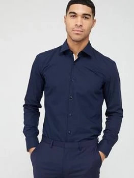 Image of Hugo Boss Koey Long Sleeve Shirt Navy Size L Men