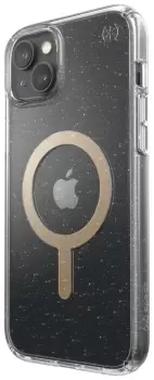 Image of Speck iPhone 14 Plus Glitter Phone Case With MagSafe - Clear